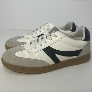 Primark White Contrast Panel Low Top Trainers Sneakers Kids Size 3 Women's‎ Sz 4